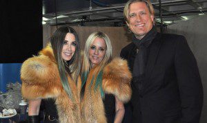 Jack Ray with founders of Juicy Couture- Gela Nash-Taylor and Pamela Skaist-Levy launching their new line Skaist-Taylor